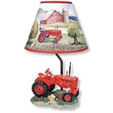 Farmall A Tractor Poly Resin Lamp