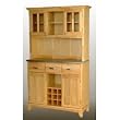 Wine Storage Buffet with Two Door Hutch by Home Styles - 5100-13-12 (Natural) (71.5"H x44"W x16.5"D)