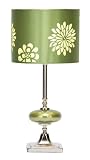 Set of Two Exquisite Contemporary Metal Glass Table Lamps