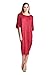 82 Days Women'S Rayon Span Kimono Loose Fit Mid Long Jersey Dress - Solid