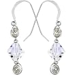 Handcrafted Crystal Aurora April Birthstone Earrings MADE WITH SWAROVSKI ELEMENTS