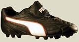 Puma - Puma Mens Spirit Top R Black/White/Red Cleats shoe