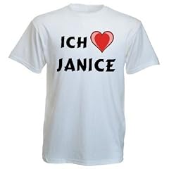 T-Shirt mit Aufschrift Ich Liebe Janice