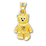 14k November BirthStone Bear Pendant