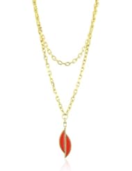 Paige Novick "Tropical Brights" Mini Detachable Coral Pendant Necklace