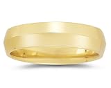 6 mm Knife Edge Comfort-Fit Men's Wedding Band in 14k Yellow Gold