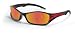 MCR Safety CTB13R Tribal Safety Glasses, Graphite Red Tattoo Frame, Fire Mirror Lens