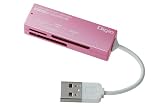 ロアス SD&マイクロSD用カードリーダー/ライター ピンク CRW-SD43P