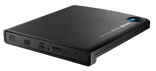 I-O DATA ミニノートPC対応ポータブルDVDドライブ エコパッケージ(無地) DVRP-U8SLEBKN