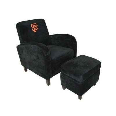 MLB Den Chair with Ottoman Team: San Diego Padres