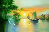 Serenity Oriental Surrealism Wallpaper Mural
