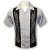 Las Vegas Casino Embroidered Spades Flames Biker Shirt