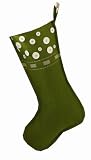 Tag Winter Wonderland Woodland Holiday Felt Christmas Stocking, Buttons