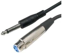 10 ft. 3P XLR Jack to 1/4 inch Mono Plug Microphone Cable
