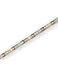14K Yellow Gold Diamond Channel Bracelet