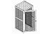 Bulk Storage Locker Single Tier 3' X 3' Starter With Roof
