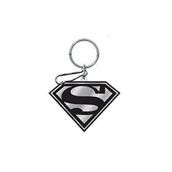 Superhero Key Chains - Superman (Black/Silver)
