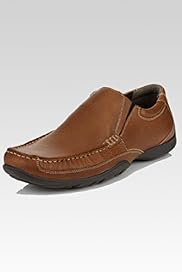 Leather Square Toe Slip On Shoes
