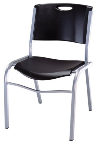 Lifetime 2830 Stack Chair Black Molded Seat Back