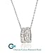 OCRF (Ovarian Cancer Research Fund) Fundraising Sterling Silver & CZ Necklace