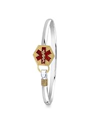 Sterling Silver Medical Alert Bangle