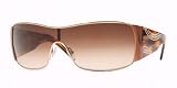 Versace - VERSACE VE 4081B 1052/13 GOLD RHINESTONE SHIELD SUNGLASSES