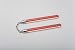 Blitz Sport Clear Plastic with Red Stripe Nunchaku 12