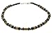 Surf Style Coco Wood Bead, Hematite & Cord Necklace - A