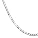 Bling Jewelry 925 Silver Mens Curb Cuban Chain Necklace 80 Gauge Italy