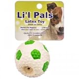 Lil Pals - Latex Soccer Ball, Perfect for Puppies and Toy Breeds, Green