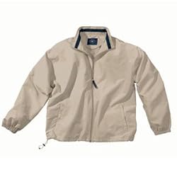 Men's Nantucket Wind Jacket, Light Khaki/Black