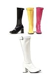 3 inch Knee High Boots Women's Size Shoe with Zipper and Buckle