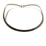 Steel Choker 02 Gunmetal Hammered 5mm Thick Neck Wire Metal Chain Neckwire 17