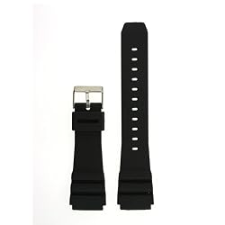 Watch Band Fits Casio Strap PU Stainless Steel Buckle 22 millimeter