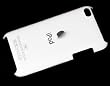 White thin air jacket replicase case for Touch 4 gen hard cover case for back only. Free gray sock.