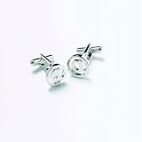Onyx Designer Cufflinks - @ Sign Cufflinks - For the Man Who Loves to Email