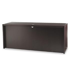 Mayline ACD7224LDC - Aberdeen Series Laminate Credenza Shell, 72w x 24d x 29h, Mocha-MLNACD7224LDC