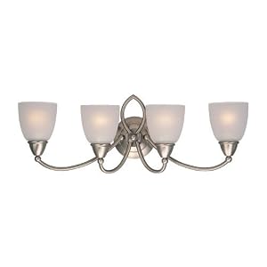 Sea Gull Lighting 40076-962 Pemberton Four-Light Vanity, Brushed Nickel Finish with Satin... by 