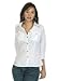 image and picture of Womens' 3/4 Sleeve Button Front Blouse