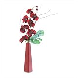 Everblooming Orchids and Burgundy Vase
