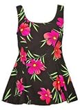 Lucky Floral One Piece Swimdress Swimsuit by Shore Shapes - Women's Swimsuit Plus Size Swimsuit