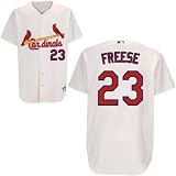 New David Freese Jersey: St. Louis Cardinals Home White Authentic Majestic Cool Base On-Field Jersey Size 48 (Medium)