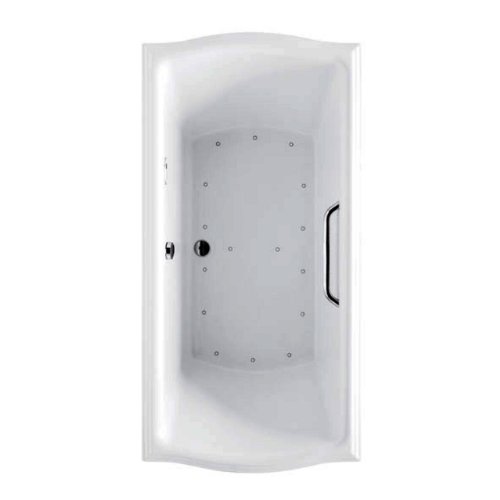 Toto ABA789L#01YCP Right Blower Left Keypad Polished Chrome Grab Bar 66-Inch by 36-Inch by 24-3/4-Inch Clayton Air Bathtub