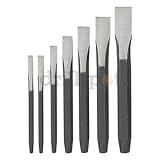 Westward 2AJA6 Cold Chisel Set, 5/16 To 7/8 In, 7 Pc