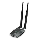 Selectec High Power Long Range 300Mbps 1000mw 802.11b/g/n Wireless WiFi LAN Adapter +Dual 5dbi Antenna