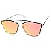 zeroUV - Modern Flash Mirror Lens Ultra Thin Open Metal Minimal Pantos Aviator Sunglasses 59mm