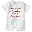 What Happens At Grandma's... Baby T-Romper Size 12M