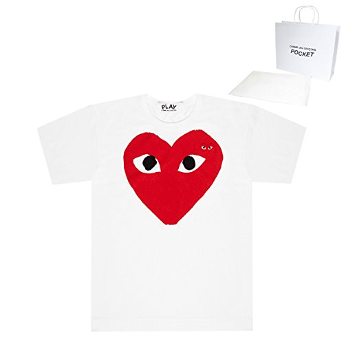 PLAY COMME des GARCONS プレイ コム デ ギャルソン 正規品 ビッグ ハート Tシャツ ショップバッグ付き カットソー レディース