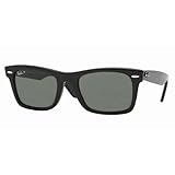 Ray Ban Sunglasses Wayfarer Square RB2151 901 Black/Crystal Green, 52mm