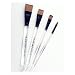 Dynasty Black Gold Series Synthetic Brushes Flat Wash Clear Acrylic Handle 1/4 in.